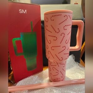 Simple Modern 40 oz Cup Trek Candy Cane Toss Christmas